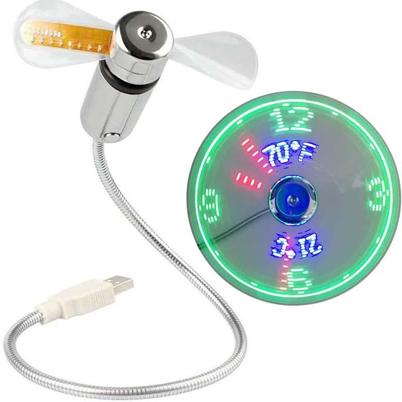 đ„USB-flĂ€kt med LED-klockbelysning