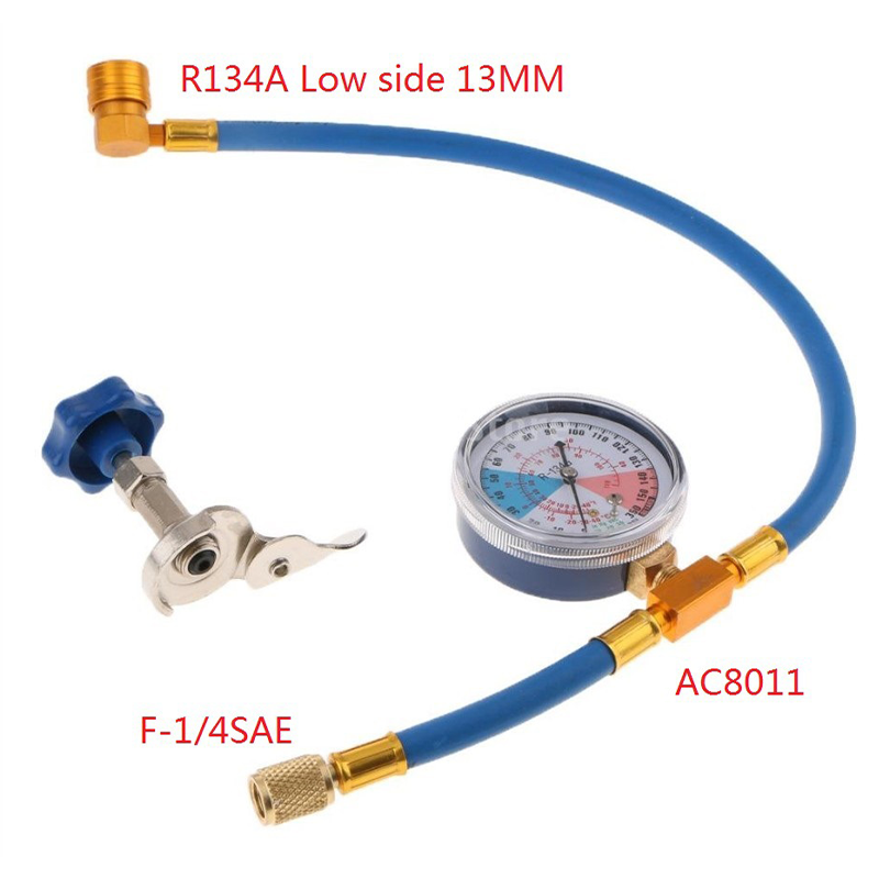 đ§ 50% RABATT NU! âïž R134a AC Köldmedium PĂ„fyllningsslang med MĂ€tare â LĂ€cksĂ€ker, lĂ€tt att lĂ€sa & kompatibel med bilar, lastbilar eller hem-AC â sĂ€ker DIY-pĂ„fyllning đ
