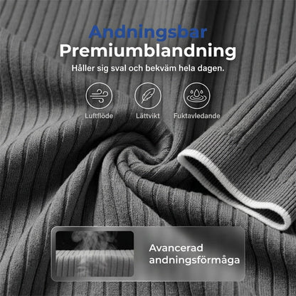 👕 50% RABATT! 🌞 Somrig Casual Kortärmad Pikétröja – Andningsbar Bomull, Modern Passform & Perfekt För Avslappnade Dagar 🏖️
