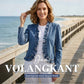 Dam Denimjacka med Volang & Öppen Framsida