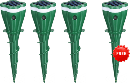 🔥 50 % rabatt!  ☘️ Vattentät spiralformad råttavskräckare med solcellsdrift✨Enkel installation, tyst gång