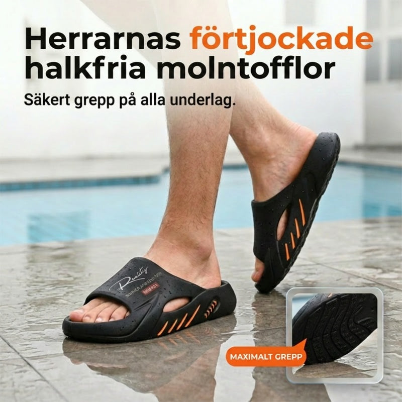 🔥🎁Nyhet 50 % rabatt | Halkfria molnslides med tjock sula för herrar