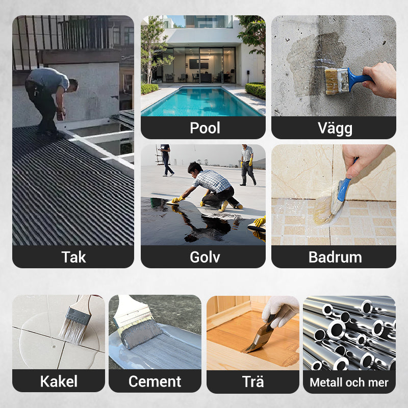💧 50% RABATT NU! 🏠 Vattentät Polyuretanbeläggning – Hållbar, UV-beständig & Enkel Applicering – Perfekt för Inom- & Utomhusbruk ✨