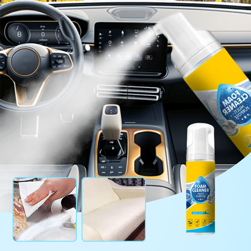 🔥🎁 Nyhet 50 % RABATT|Kraftfull och Mångsidig Skumrengörare för Bilinteriör✨