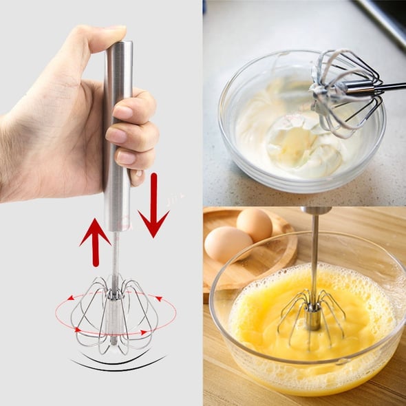 🔥🎁Nyhet 48 % RABATT🔥Rostfritt stål halvautomatisk mixer