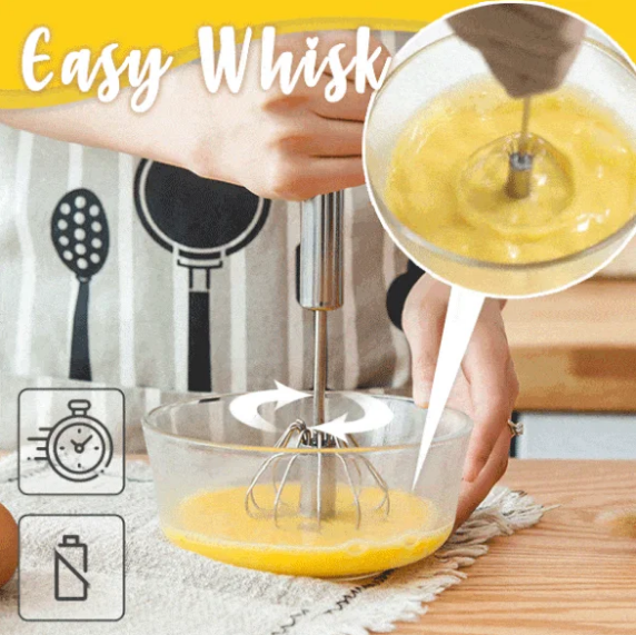🔥🎁Nyhet 48 % RABATT🔥Rostfritt stål halvautomatisk mixer