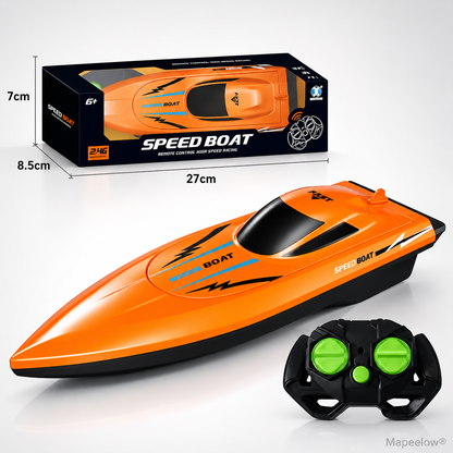 🚤2.4 GHz RC-Speedbåt med Dubbla Motorer – Snabb, Kraftfull & Lätt att Styra