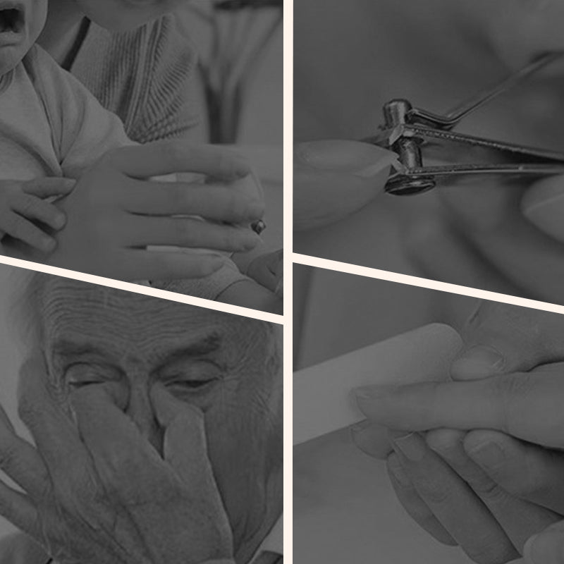 🔥⏰50 % RABATT!!!🔥💅 2-I-1 NAGELSET - Elektrisk Nagelklippare & Polerare, Laddbar och Vattentålig för Hemmabruk 🛁📦