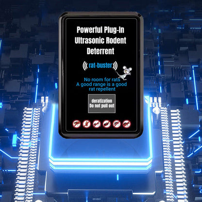 🌟Kraftfull Ultrasonic Rodent Rodent Bollard🔥 "Möss som packar sina väskor? 🐭🚫 Vår ultraljudsrepeller gör det smutsiga arbetet!"