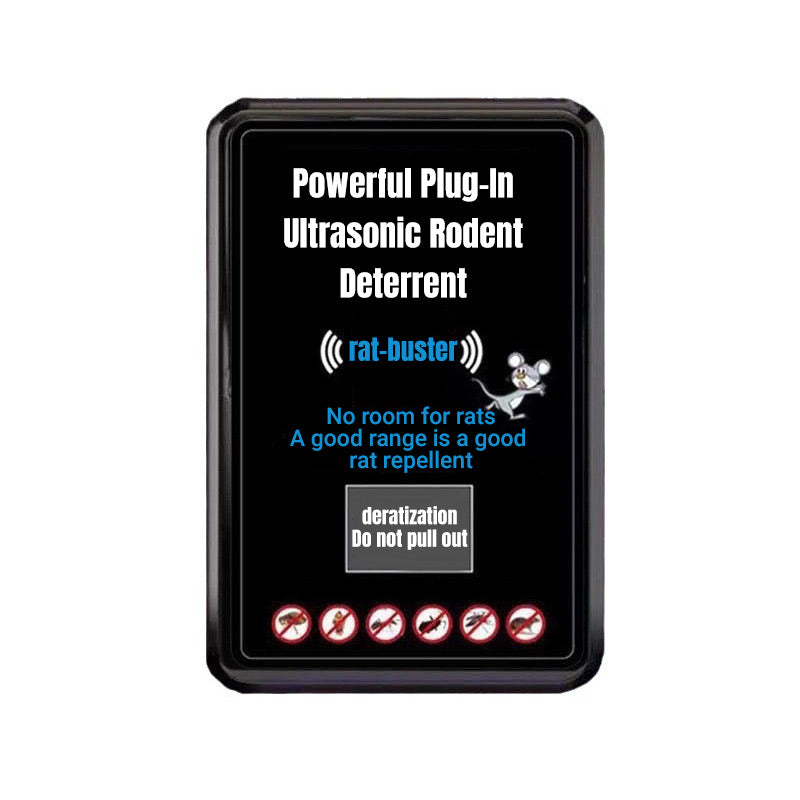 🌟Kraftfull Ultrasonic Rodent Rodent Bollard🔥 "Möss som packar sina väskor? 🐭🚫 Vår ultraljudsrepeller gör det smutsiga arbetet!"