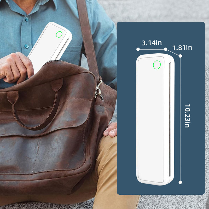 Trådlös A4 mini termisk skrivare med papper