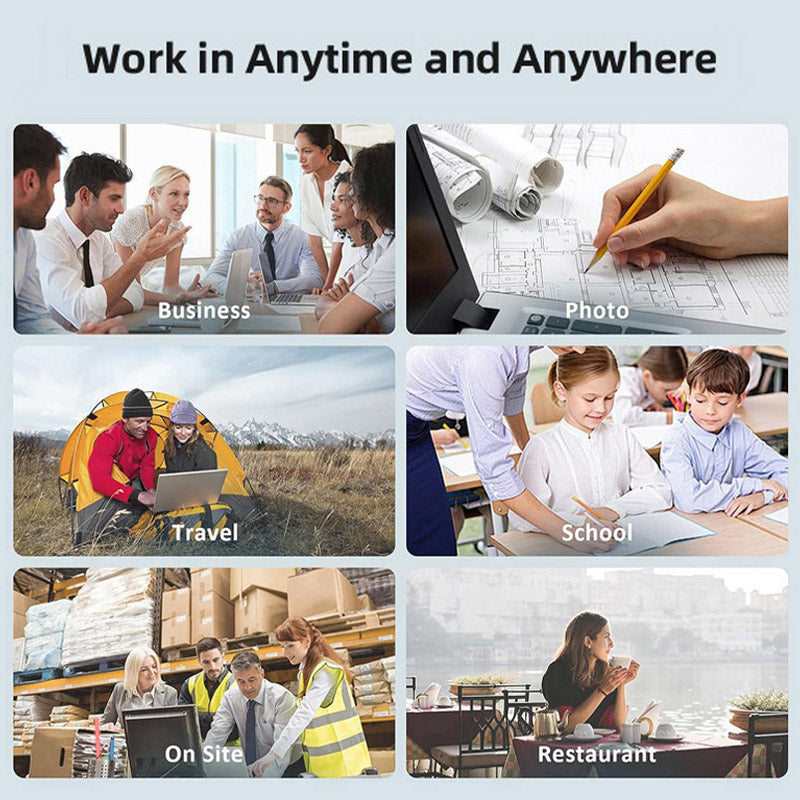 Trådlös A4 mini termisk skrivare med papper