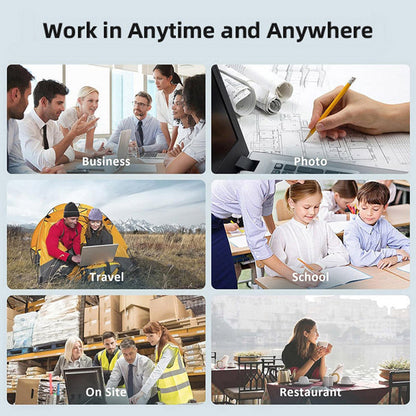 Trådlös A4 mini termisk skrivare med papper