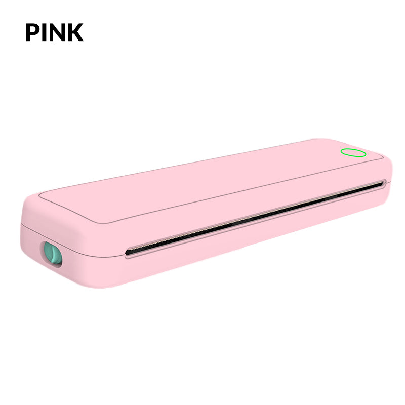 Trådlös A4 mini termisk skrivare med papper