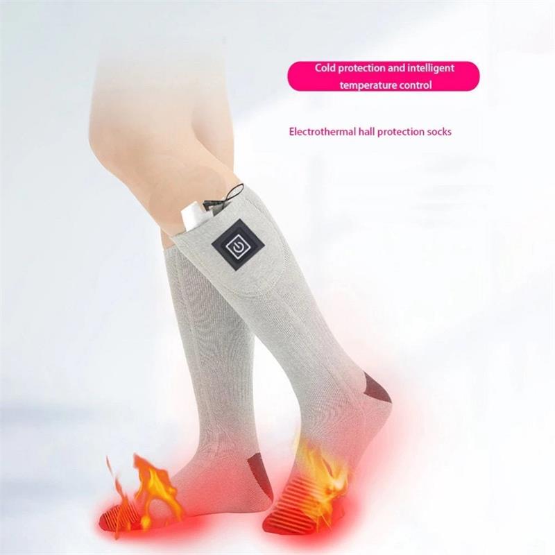 ⏰ Endast nu 49% rabatt!🔥så länge lagret räcker!🧦Uppvärmda strumpor med justerbar temperatur – förbättrade batterier – unisex