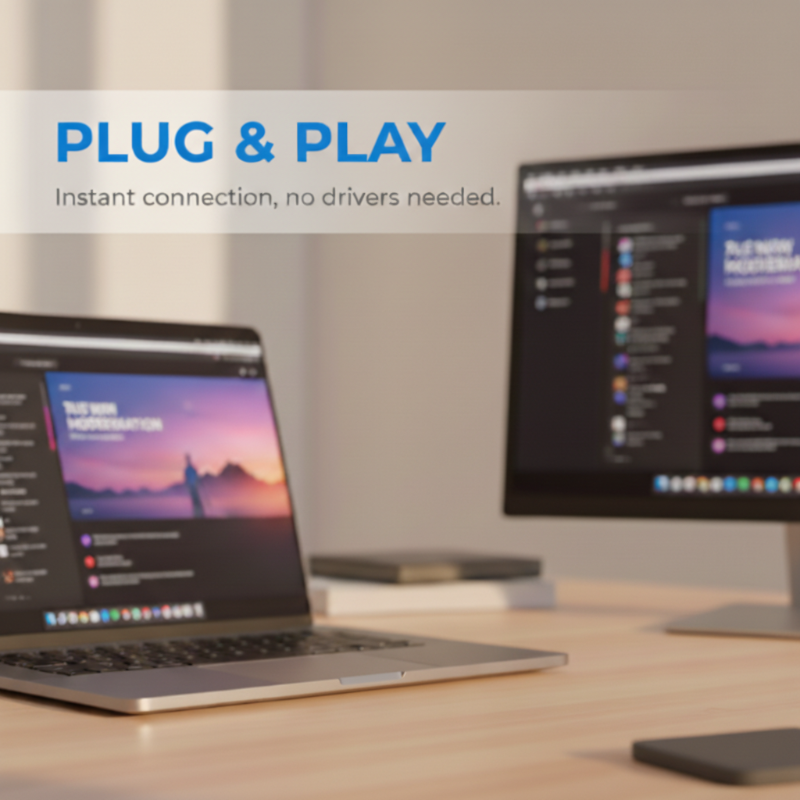 🎬 Trådlös HDMI Sändare & Mottagare – Plug-and-Play | 1080P HD | För Arbete & Underhållning