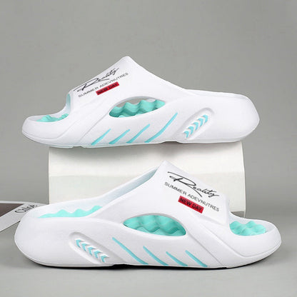 🔥🎁Nyhet 50 % rabatt | Halkfria molnslides med tjock sula för herrar