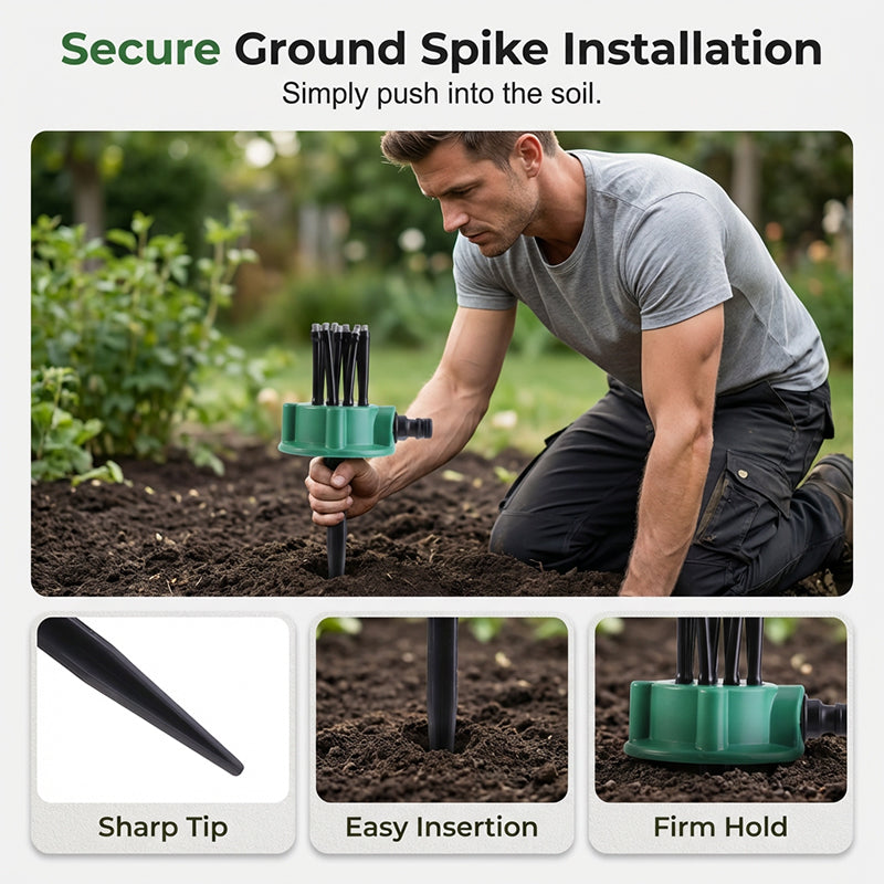 🌿 KÖP 2 FÅ 1 GRATIS! 💧 Precisionsbevattningsspridare – 360° Multiriktad, Anpassningsbara Spraymönster & Skonsam Mot Växter För Effektiv Vattenbesparing 🏡