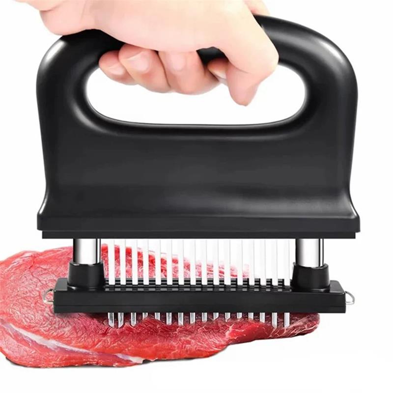 📢📢KÖP 2 FÅ 1 GRATIS!!🎉Köttmörkare med 48 rostfria stålblad🚀24 timmars leverans🚀