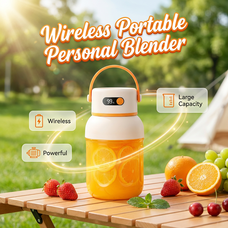 🔥50 % rabatt!🔥🍓 Bärbar mixer för milkshakes och smoothies | USB-laddning, kraftfull, stor behållare