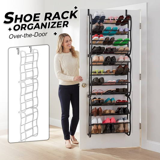 👟70% RABATT NU! 🏆 Skohylla över dörren – 24 fickor och verktygsfri installation – Passar standarddörrar, rymmer upp till 24 par – perfekt för entrén eller garderoben 🚪✨.