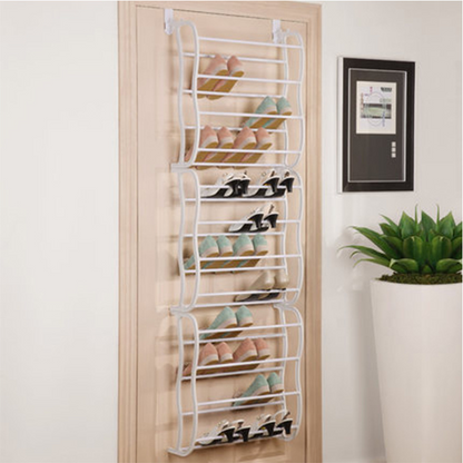 👟70% RABATT NU! 🏆 Skohylla över dörren – 24 fickor och verktygsfri installation – Passar standarddörrar, rymmer upp till 24 par – perfekt för entrén eller garderoben 🚪✨.